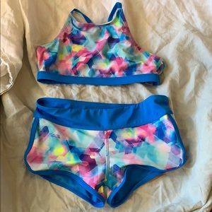 Girls Justice Multicolored Tankini ~ size 8